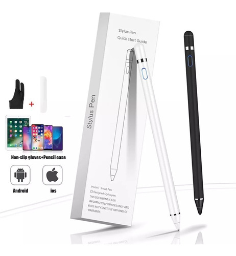 Imagen 1 de 6 de Lapiz Pencil Stylus + Guante (iPad, Samsung, Móvil, Tablet)