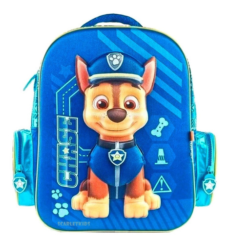 Mochila Espalda Paw Patrol 12 Pulgadas 3d Jardin Original 