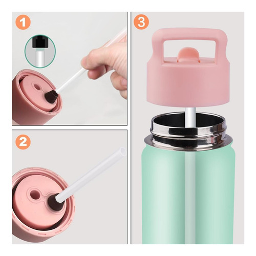 Pajitas De Reemplazo Reutilizables Compatibles Con Una De De