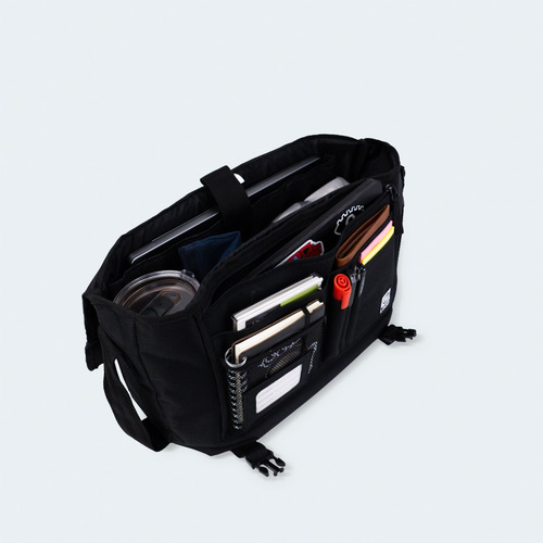 Morral Hombre Maletin Portanotebook Oficina Loop Cordura Color Negro