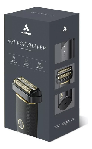 Máquina Afeitadora Andis Resurge Shaver 17300 Color Negro 127V