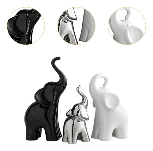3 Piezas De Esculturas De Room Regalo Decoración Del Hogar