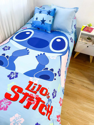 Acolchado Infantil Stitch Plaza Y Media