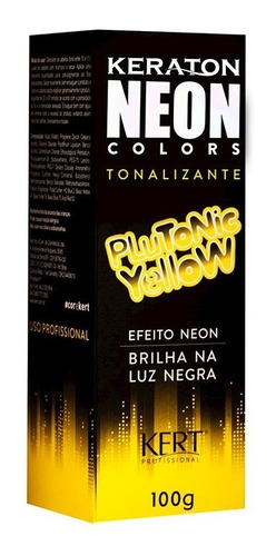 Kit 2 Coloração Keraton Neon Colors Plutonic Yellow 100g