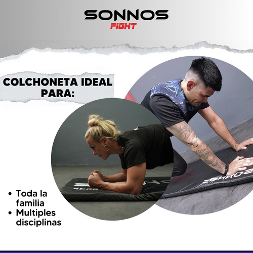 Sonnos Gimnasia 25 colchoneta negra 100x50cm de goma espuma
