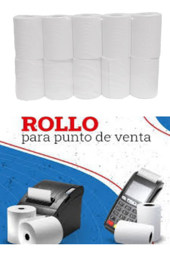 Rollo Termico Para Puntos De Ventas Pack X 10 Und