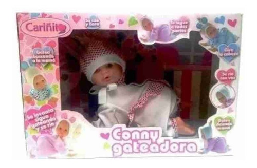 Imagen 3 de 4 de Muñeca Conny Gateadora Cariñito Gatea Llora Ríe.
