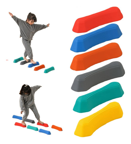 S Rainbow Sensory Balancing Stepping Stones