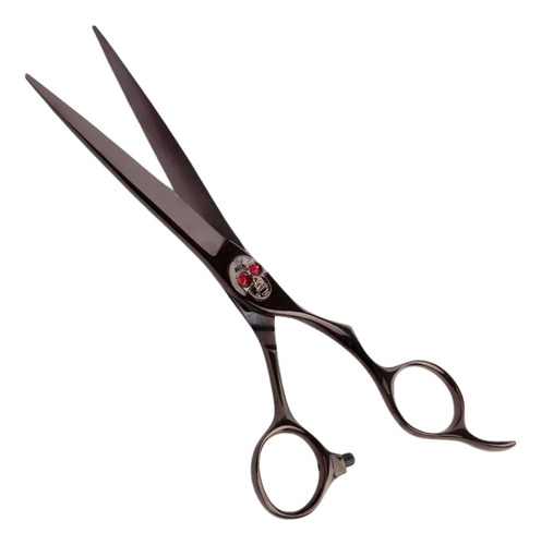 Tesoura Profissional Anatomic Caveira Black 6.5 Marco Boni