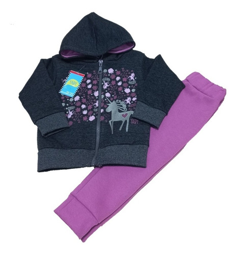 Conjunto Algodón Frizado Bebe Unicornio