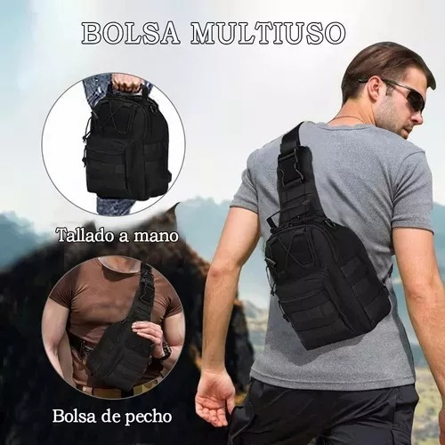 Mochila Táctica Multifunción 3 En 1 Antirrobo Bolsa De Pecho