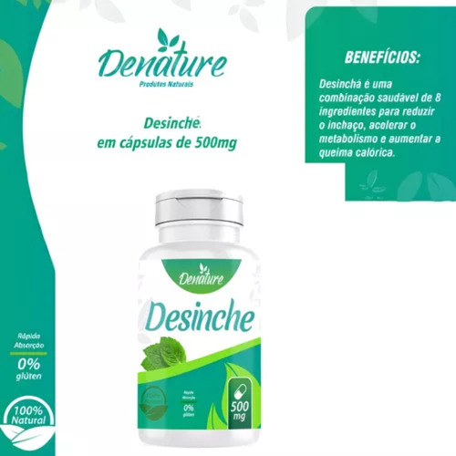 Seca Barriga Ssb C/ Colágeno + Desinche - Capsulas Denature