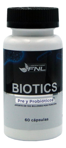 Biotics Pre Y Probióticos 100 Billones 60 Cápsulas 1 Mes Fnl