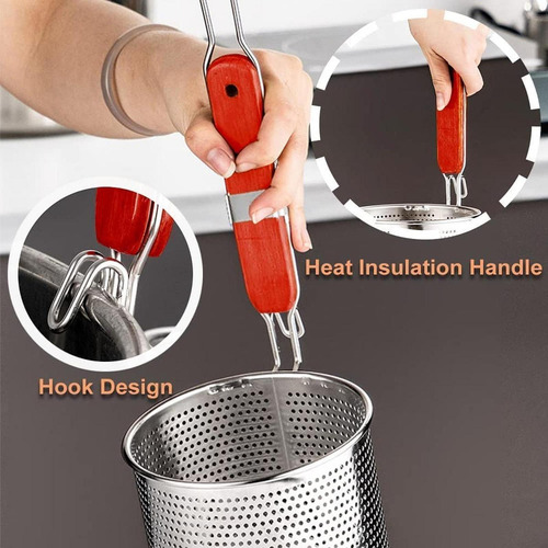 // Filador De Malla De Cocina Freing Serving Canasta Anti