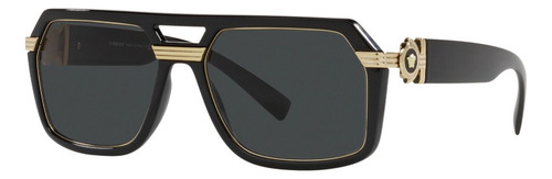 Gafas De Sol Versace Ve4399 Hombre Originales Color Negro Color Del Armazón Negro