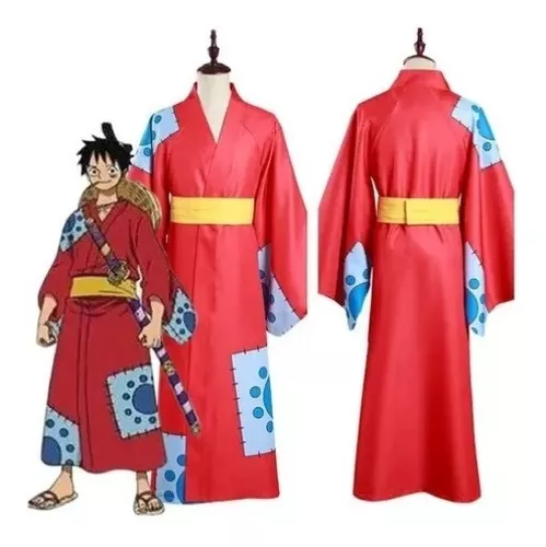 Unisex One Piece Luffy Cosplay Traje, Roupa Diária, Performance de