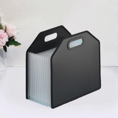 Carpeta De Archivos Expandible, Bolsa De Archivo De Negro