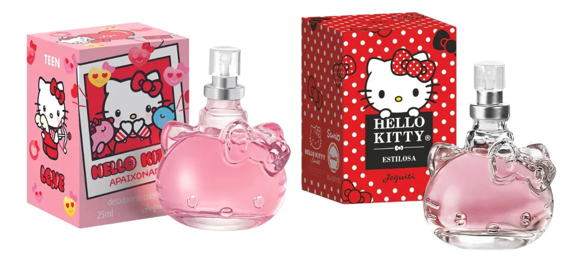 Kit Colonia Hello Kitty Estilosa + Apaixonada Jequiti 25ml