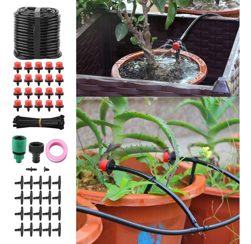 Kit De Riego De Agua, Sistema De Microgoteo De 20 M, Automát
