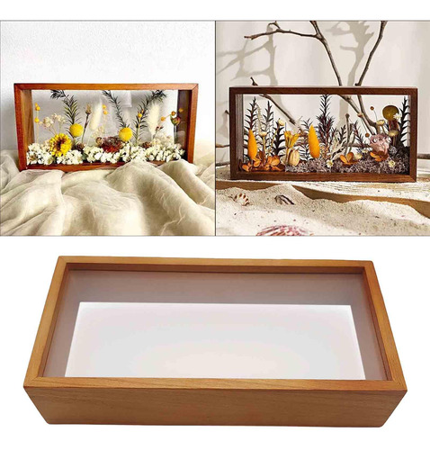 Marco De Caja De Sombras De Madera, Vitrina De 8 Pulgadas