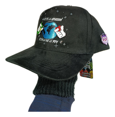 Gorra La Ley De La Atracción - Rico Hats X Tigre Original Negro Ajustable