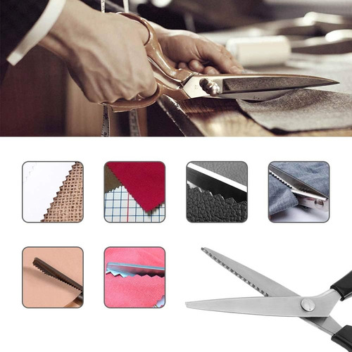 Tijeras De Borde Triangular Cizalla Dentada Para Tela 5mm