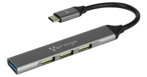 Vorago Hu-200 Concentrador Hub Usb 4 Puertos Tipo C Ligero