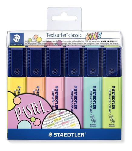 Conjunto De Marca Texto Staedtler Textsurfer Com 6 Cores