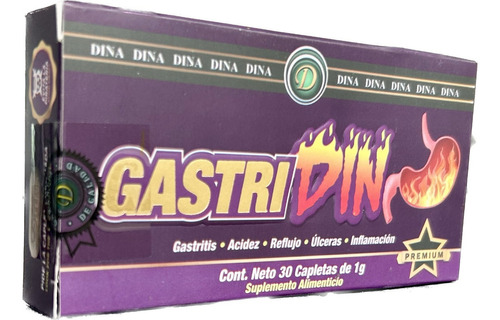Gastridin 30 Capletas Boldo Tepezcohuite Gastritis Acidez Sabor Sin sabor