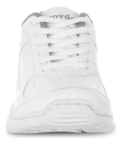 Imagen 3 de 8 de Zapatos Colegial 10 New Blanco Para Niño Y Niña Croydon