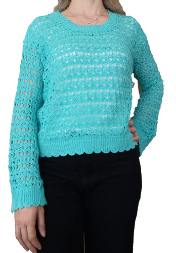 Sweater De Hilo Calado. Modelo Tokio