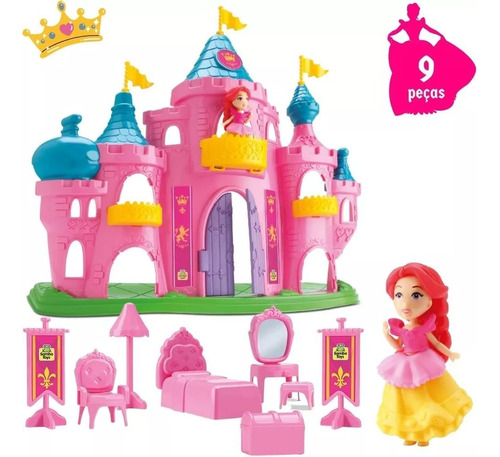 Brinquedo Castelo De Boneca Princesa Judy Casinha Meninas
