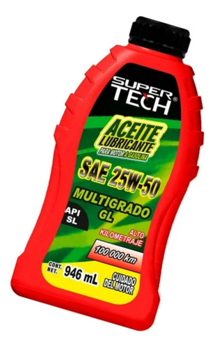 Aceite Alto Kilometraje 25w50 Gl De 946ml Drop004