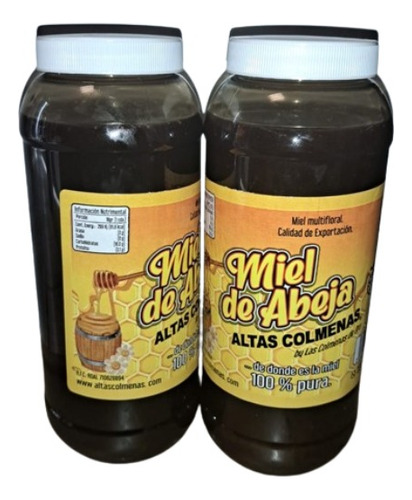 Miel De Aguacate De 2 Litro / 2.7kg, Las Colmenas De Oro