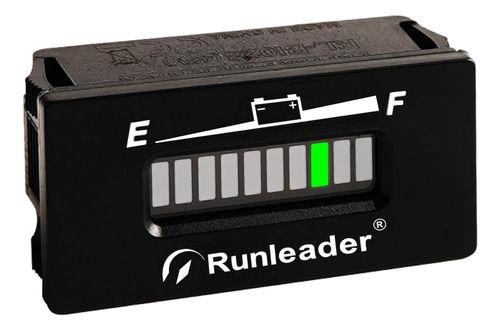 Runleader Indicador De Nivel De Bateria Led De 36 V, Pantall