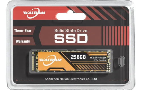 Imagen 2 de 9 de Disco Sólido Ssd M.2 Walram Original Nvme 256 Gb Pcie Gen3x4