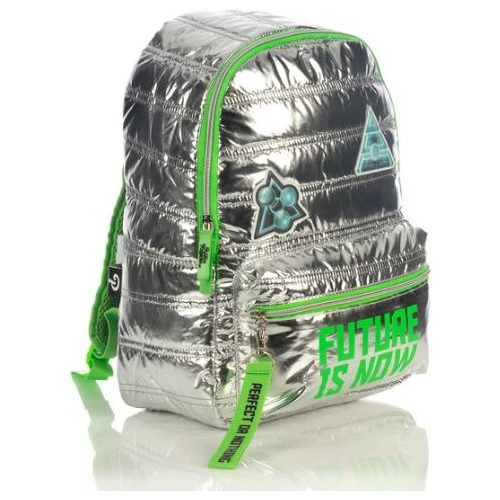 Polinesios Mochila Backpack Cierres Bolsas Plata Acolchada Escolar Brillante