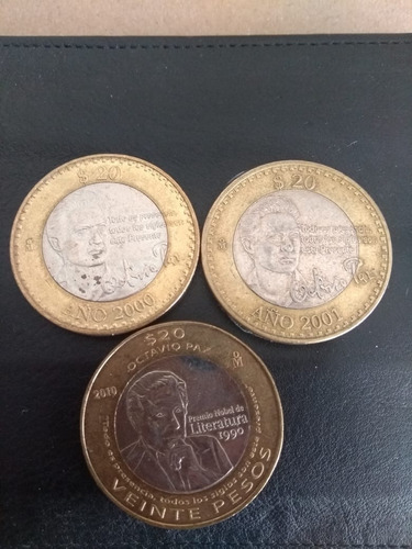 Moneda De Octavio Paz 2001, 2000 Y Año 2010