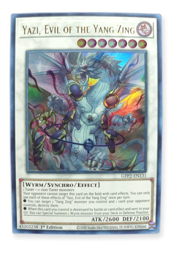 Yugi-oh! Yazi Evil Of The Yang Zing Gfp2-en131 Ultra