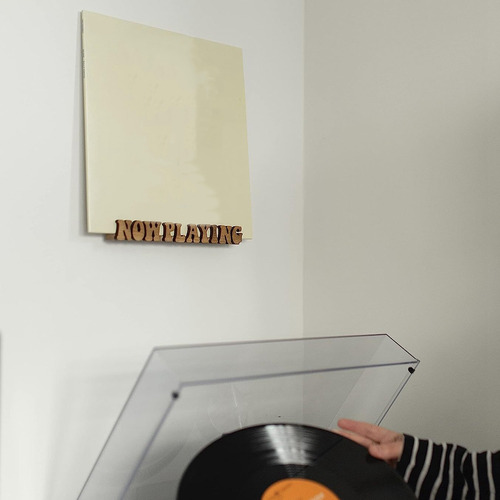 Soporte De Vinilo Para Discos Now Playing, Soporte De Pared,