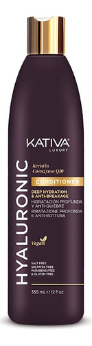 Kativa Acondicionador Hyaluronic · Keratina Y Coenzima Q10