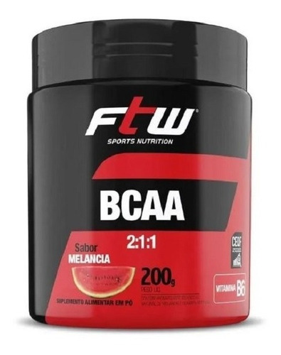 Imagem 1 de 3 de Bcaa 2:1:1 - 200g Melancia - Ftw