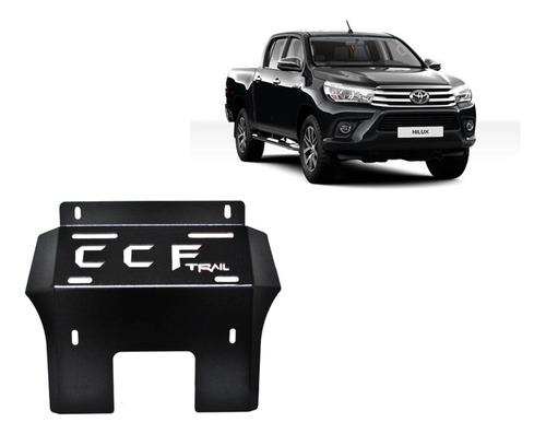 Cubre Carter Negro Toyota Hilux Vigo 2005 Al 2015