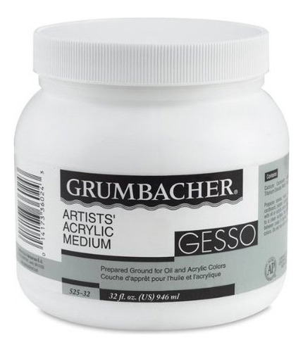 Grumbacher Gesso Hyplar Artistas Acrilico Y Pintura De Aceit