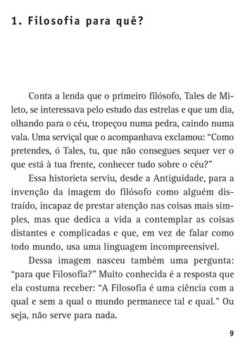 Boas-vindas à filosofia, de Chaui, Marilena. Coleção Filosofia – O prazer do pensar Editorial Editora Wmf Martins Fontes Ltda, capa mole em português, 2010