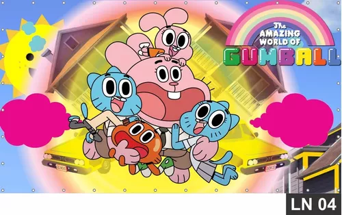 Poster O incrível mundo dos personagens de Gumball Aniver