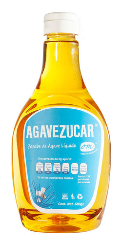 Jarabe De Agave Agavezucar Om8 Líquido 680 G