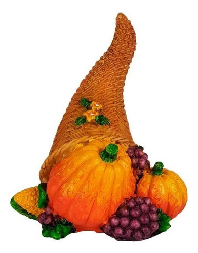 Cornucopia Estatueta (fertilidade Riqueza) Cor Decorado