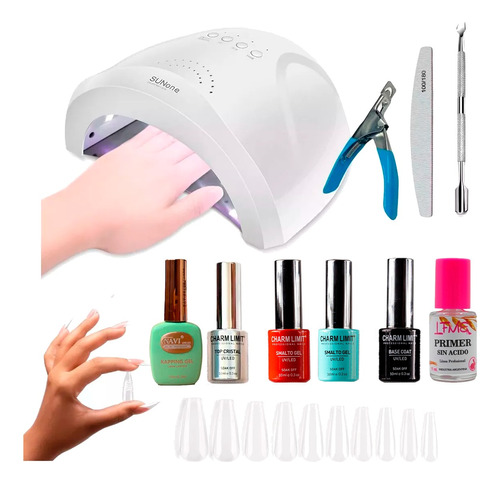 Kit Soft Gel Cabina 48w Kapping Manicura Semipermanente Uñas