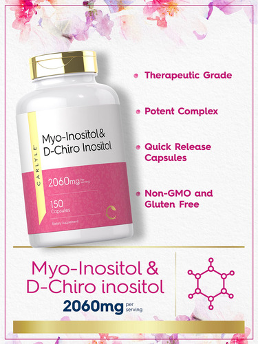 Carlyle Myo-inositol & D-chiro Inositol 2060mg 150 Capsulas